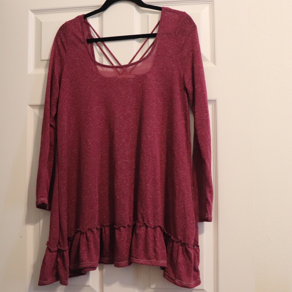 Easel Maroon light weight sweater